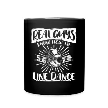 Cadeau de danse en ligne - Mug uni - noir - Devant