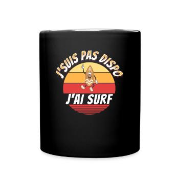 Surf Idée Cadeau Pour Surfeur Citation Humour - Mug uni - noir - Devant