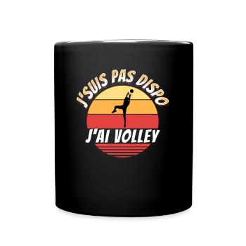 Volley Ball Cadeau Drôle Rigolo Citation Sport - Mug uni - noir - Devant