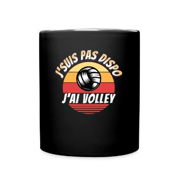 Volley Ball Cadeau Drôle Rigolo Citation Sport - Mug uni - noir - Devant