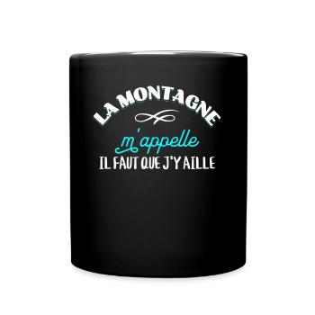Montagne Cadeau Rigolo Randonnée Sport Citation - Mug uni - noir - Devant