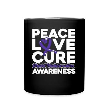 Chiari Malformation Consciousness Purple Bow Chia - Full Colour Mug - black - Front