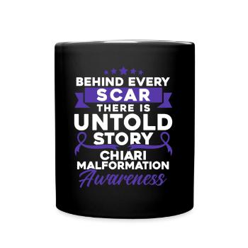 Chiari Malformation Fighter Chiari Malformation À propos - Mug uni - noir - Devant