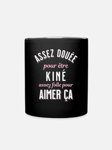 Kiné Cadeau pour Kinésithérapeute Rigolo Humour - Mug uni - noir