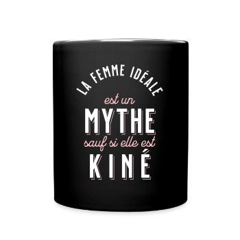 Kiné Cadeau pour Kinésithérapeute Rigolo Humour - Mug uni - noir - Devant