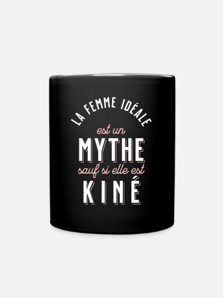 Kiné Cadeau pour Kinésithérapeute Rigolo Humour - Mug uni - noir