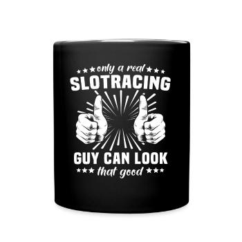 Slot Racing Slot Car - Full Colour Mug - black - Front