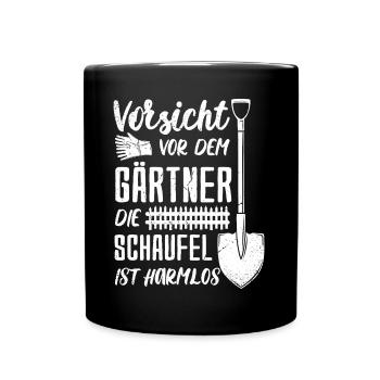 Retro Gärtner Garten Gärtner Hobbygärtner - Tasse einfarbig - Schwarz - Vorne
