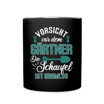 Retro Gärtner Garten Gärtner Hobbygärtner - Tasse einfarbig - Schwarz - Vorne