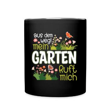 Retro Gärtner Garten Gärtner Hobbygärtner - Tasse einfarbig - Schwarz - Vorne