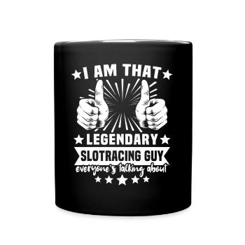 Slot Racing Slot Car - Full Colour Mug - black - Front