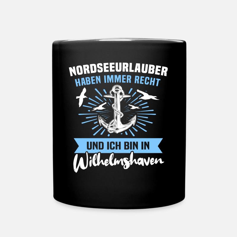Wilhelmshavener Wilhelmshaven - Tasse einfarbig - Schwarz