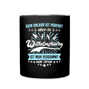 Wilhelmshavener Wilhelmshaven - Tasse einfarbig - Schwarz - Vorne