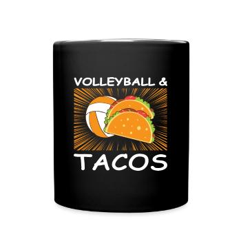 Volleyball & Tacos Lover Teenage Girls Player - Mug uni - noir - Devant