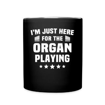 Organist Orgel Spielen - Tasse einfarbig - Schwarz - Vorne