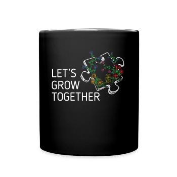 Ensemble, grandissez une sensibilisation spéciale à l’autisme - Mug uni - noir - Devant