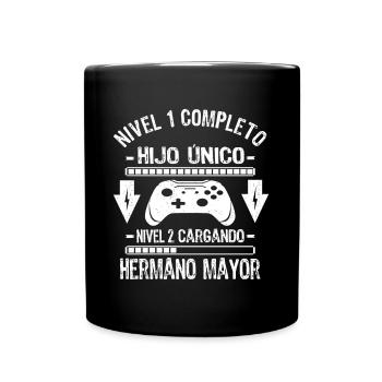 Hijo Unico Completo Nivel Hermano Mayor Cargando - Tasse einfarbig - Schwarz - Vorne