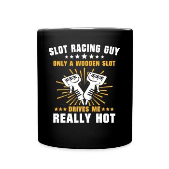 Slot Car Racing Slot Race - Full Colour Mug - black - Front