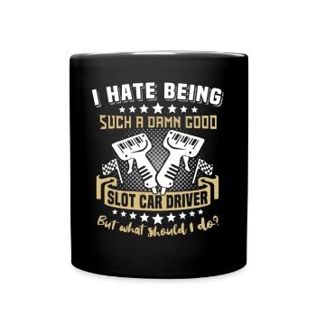 Slot Car Racing Slot Race - Full Colour Mug - black - Front