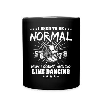 Line Dancing Line Dance - Full Colour Mug - black - Front