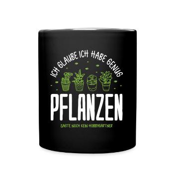 Garten Hobbygärtner Gärtner Gärtnerin Gartenarbeit - Tasse einfarbig - Schwarz - Vorne