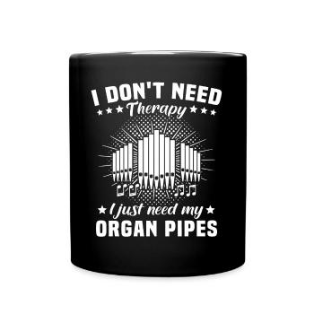 Organiste Orgue organiste - Mug uni - noir - Devant