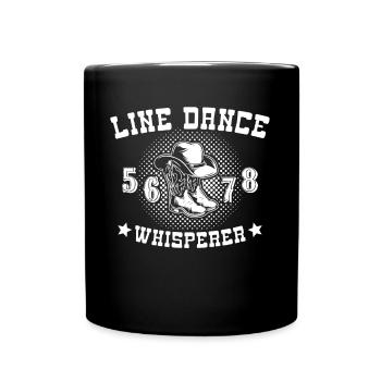 Danseur en ligne de danse en ligne - Mug uni - noir - Devant