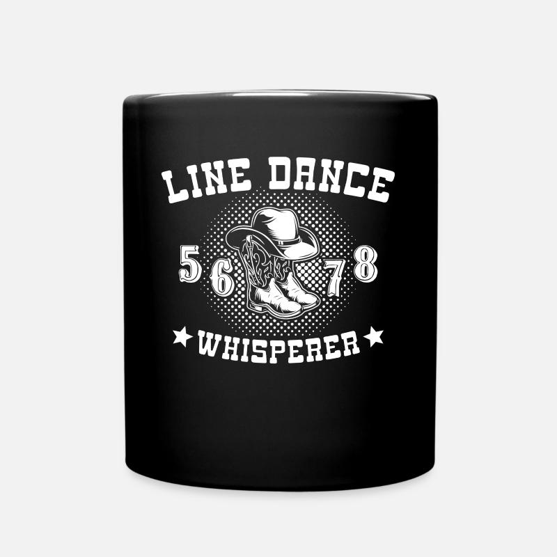 Line Dancing Line Dancer - Tasse einfarbig - Schwarz