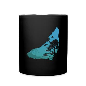 Timber Wolf - Tasse einfarbig - Schwarz - Vorne