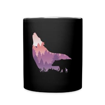 Timber Wolf - Tasse einfarbig - Schwarz - Vorne