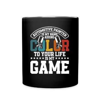 Brings Color to Your Life Car Paint Gift - Full Colour Mug - black - Front