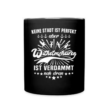 Wilhelmshaven Sprüche - Tasse einfarbig - Schwarz - Vorne