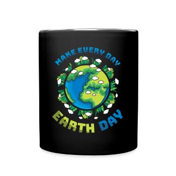 La Journée mondiale des océans fait du Jour de la Terre un jour quotidien - Mug uni - noir - Devant