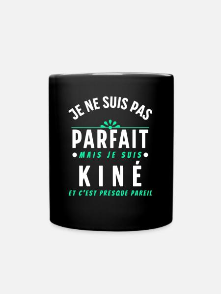 Kiné Cadeau pour Kinésithérapeute Rigolo Humour - Mug uni - noir