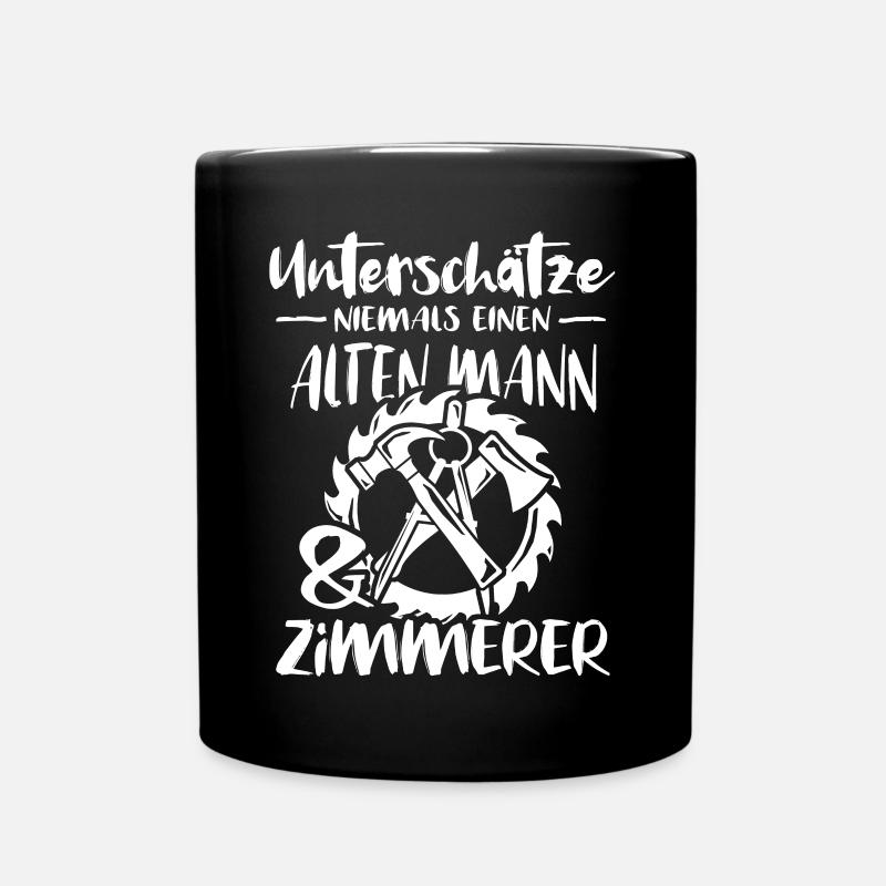 Zimmermann Zimmern Zimmerer - Tasse einfarbig - Schwarz