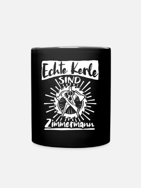 Zimmermann Zimmern Zimmerer - Tasse einfarbig - Schwarz
