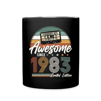 1983 Vintage Vintage Rétro Cadeau d’anniversaire - Mug uni - noir - Devant
