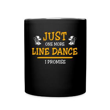 Line Dancing Perfect - Tasse einfarbig - Schwarz - Vorne