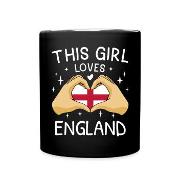 England Flag Vintage English Flag UK GB - Full Colour Mug - black - Front