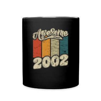 2002 Anniversaire génial depuis Retro - Mug uni - noir - Devant