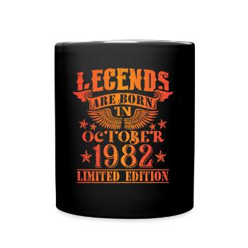 Anniversaire Octobre 1982 Edition Limitée Millésime - Mug uni - noir - Devant