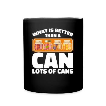 Quoi de mieux qu’un cadeau de mise en conserve - Mug uni - noir - Devant