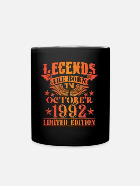 Anniversaire Octobre 1992 Edition Limitée Millésime - Mug uni - noir