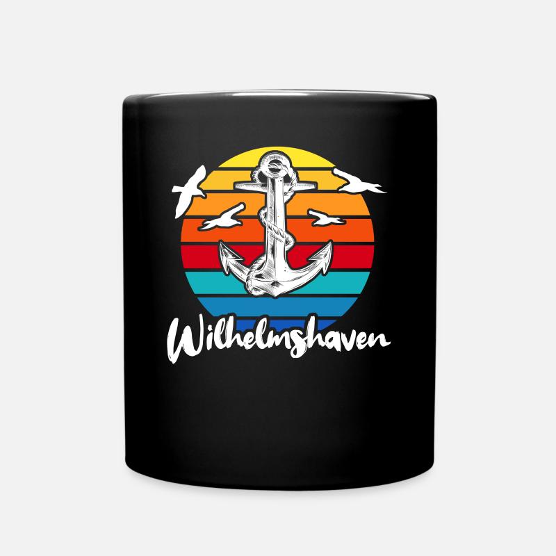 Wilhelmshaven Motiv Wilhelmshavener - Tasse einfarbig - Schwarz