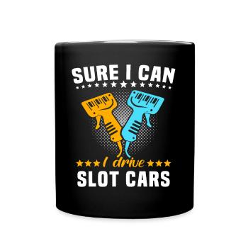 Slot Car Racing Slot Race - Full Colour Mug - black - Front