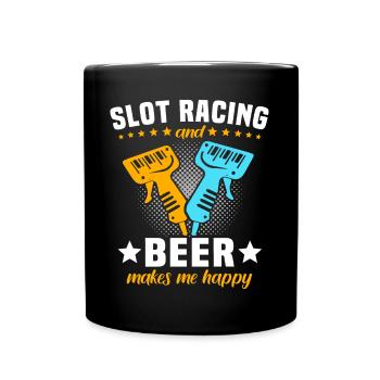 Slot Car Racing Slot Race - Full Colour Mug - black - Front