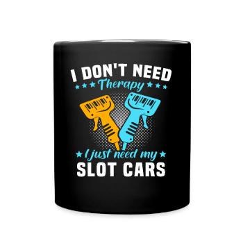Slot Car Racing Slotrace - Tasse einfarbig - Schwarz - Vorne