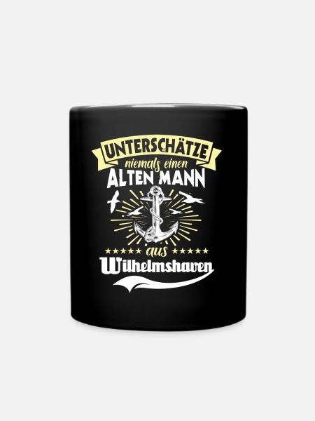 Wilhelmshaven Mann Wilhelmshavener Männer - Tasse einfarbig - Schwarz