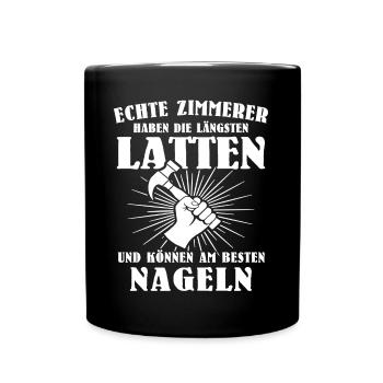 Zimmermann Zimmerer - Tasse einfarbig - Schwarz - Vorne