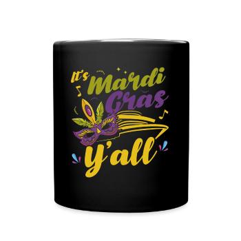 It's Carnival, People Mardi Gras Gift - Full Colour Mug - black - Front